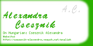 alexandra csesznik business card